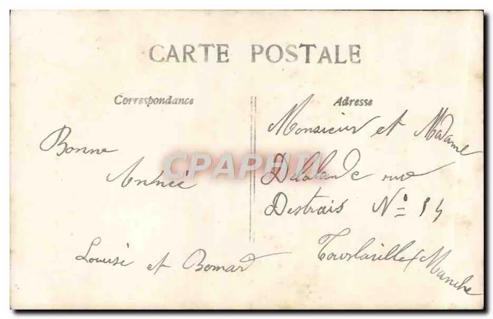 Paar — Frohe Neujahr — Circe, n°5054 - Rückseite