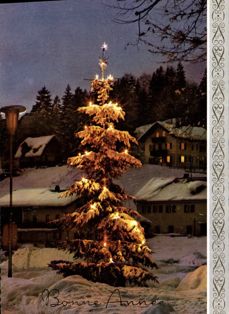 Verlichte kerstboom — winterdecoraties — nr. 1620 - Voorkant