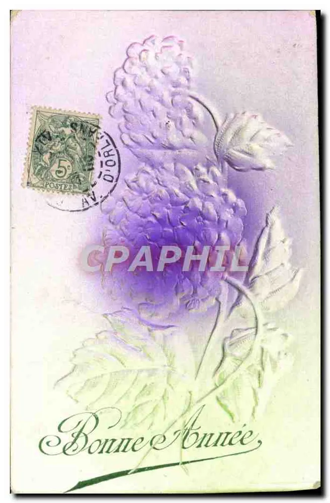 Flor de lavanda — Boa Ano — editor não visível - Frente