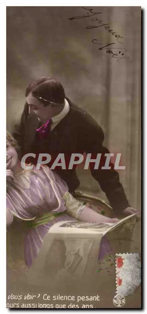 Je vous vois ? Ce silence pesant — scène d'amour — éditeur NOUJER - Vorderseite