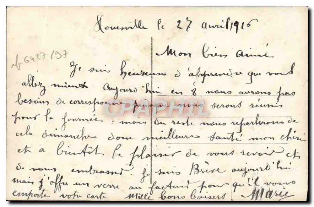 Liebespaar — romantische Szene — Confidences, n° 388/5 - Rückseite