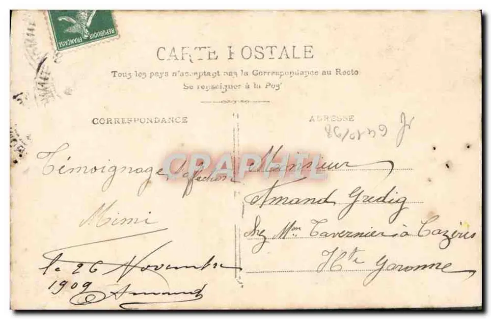 Paar in Abendkleidung — Verlag E. L. D., Nr. 4079 - Rückseite