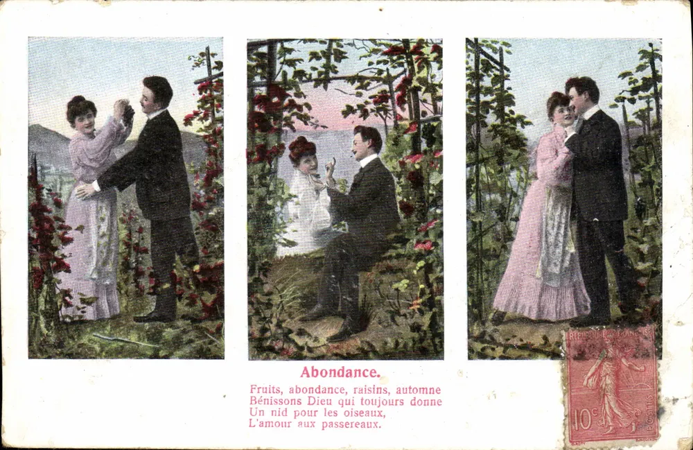 Abondance — Früchte, Überfluss, Trauben, Herbst — Französische Republik - Vorderseite
