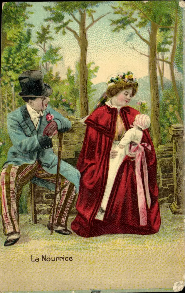 Die Amme — Garten-Szene — J.C. Paris - Vorderseite