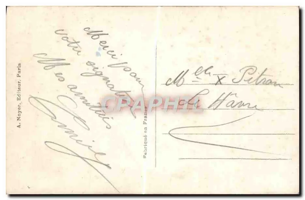 Lorraine und Elsass — Patrie 1010 — A. Noyer, Paris - Rückseite