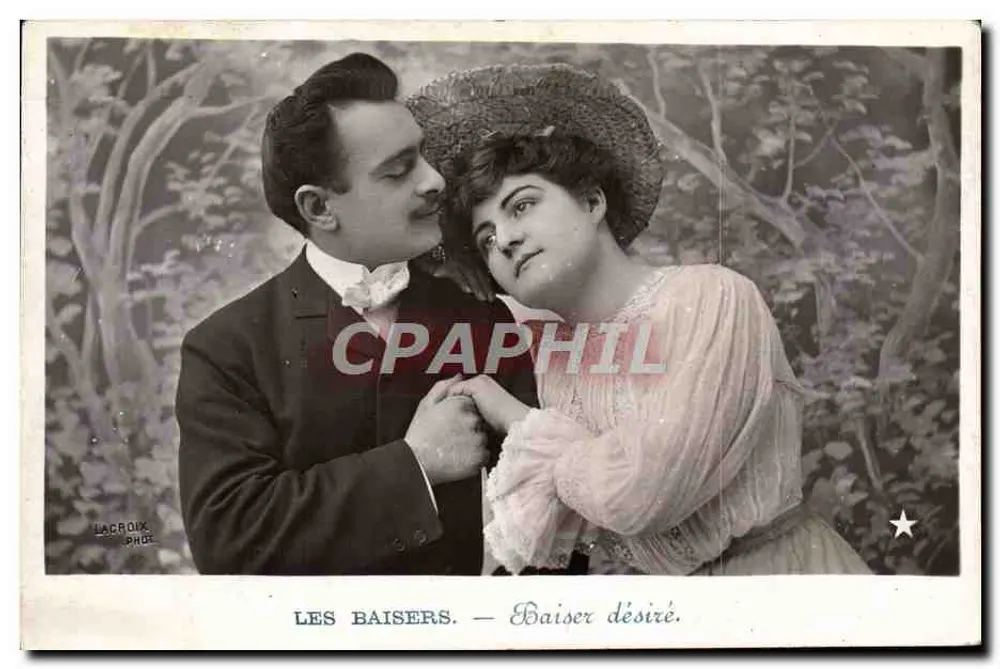 Les Baisers — Wünschenswerter Kuss — Lacroix Phot. - Vorderseite