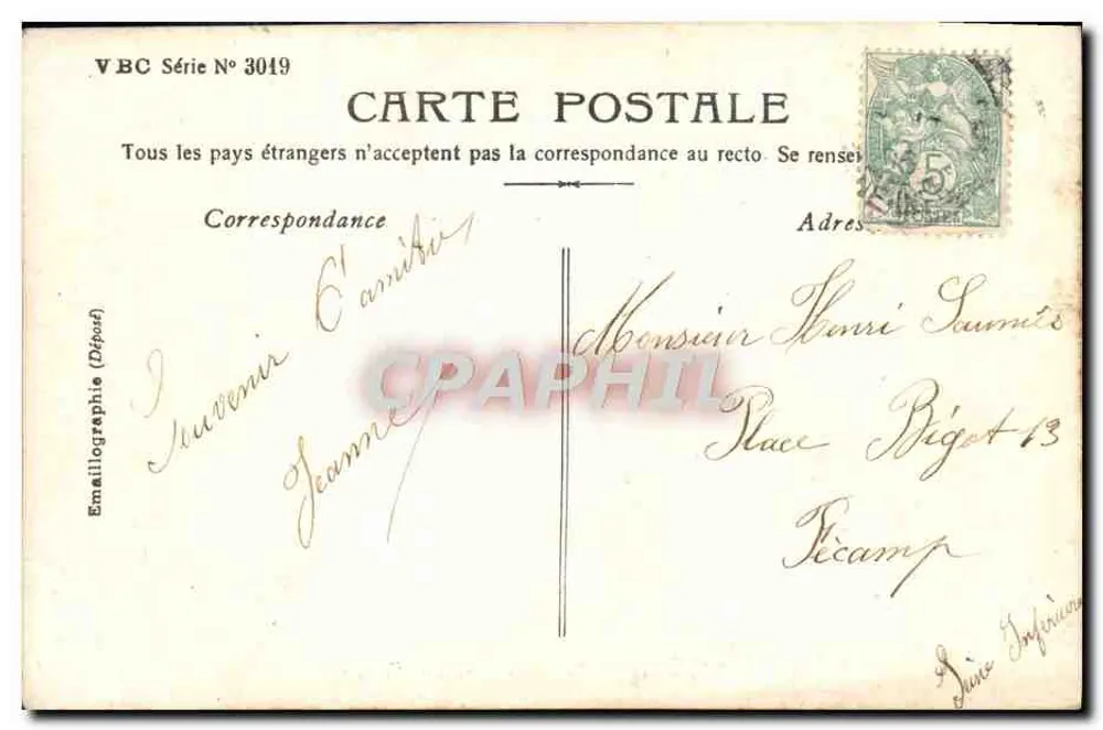 Die Küsse. — Kuss erwidert. — LACROIX, PROVENCE - Rückseite
