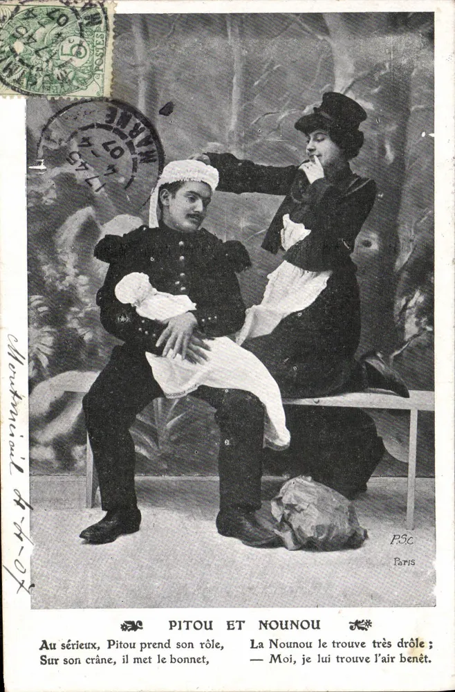 Pitou und Nounou — Theater-Szene — J.C. Paris - Vorderseite