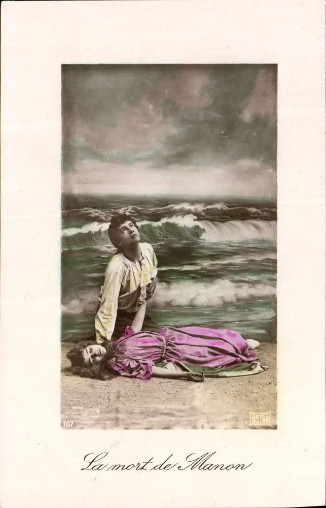 Der Tod von Manon — Theater Szene — Verlag L'ASTRE, n° 107 - Vorderseite