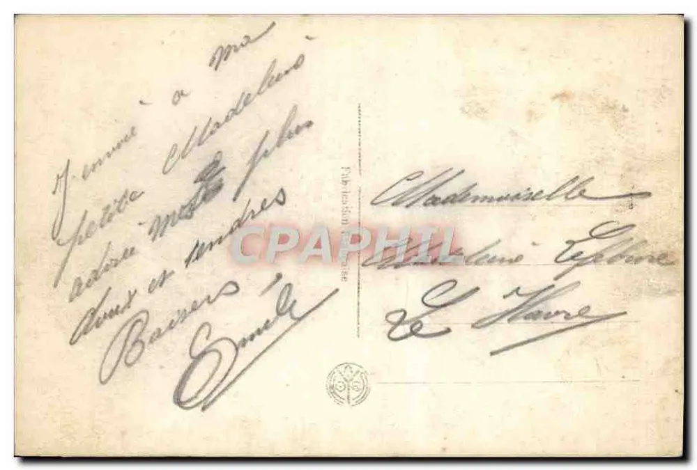 Romantische Szene in Venedig — Gondel unter dem Mond — Verlag ZED n°400 - Rückseite
