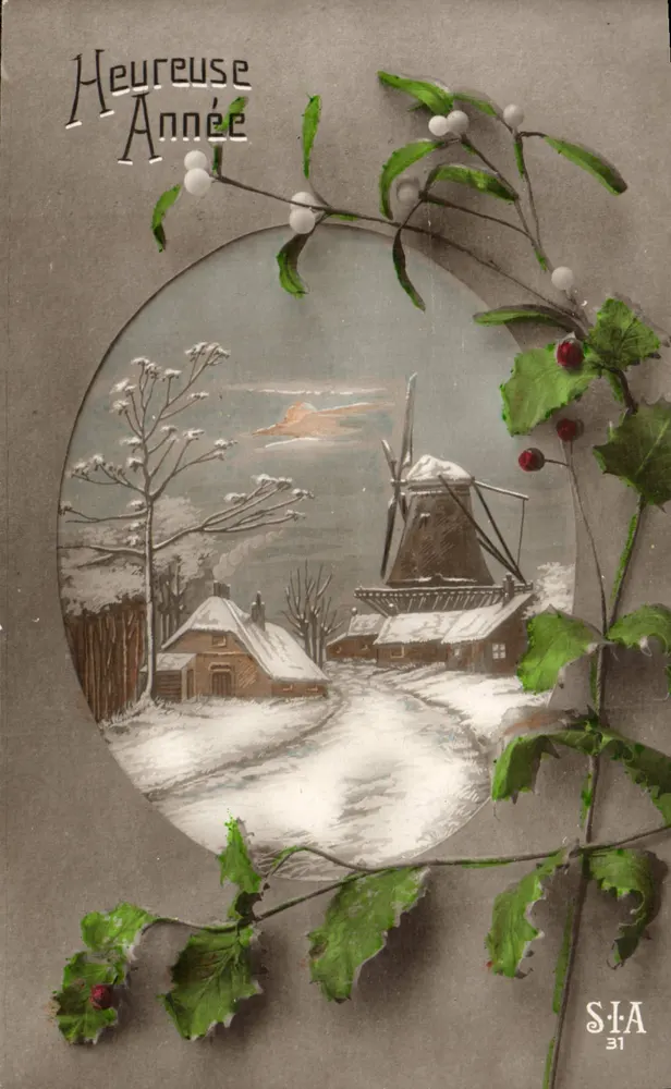 Winterlandschaft mit Windmühle — SIA 31 - Vorderseite