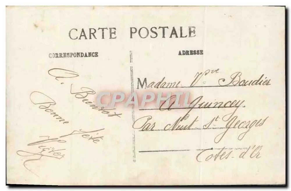 Mann im Anzug mit einer Taube und einem Blumenstrauß — Verlag SEB, Nr. 970 - Rückseite