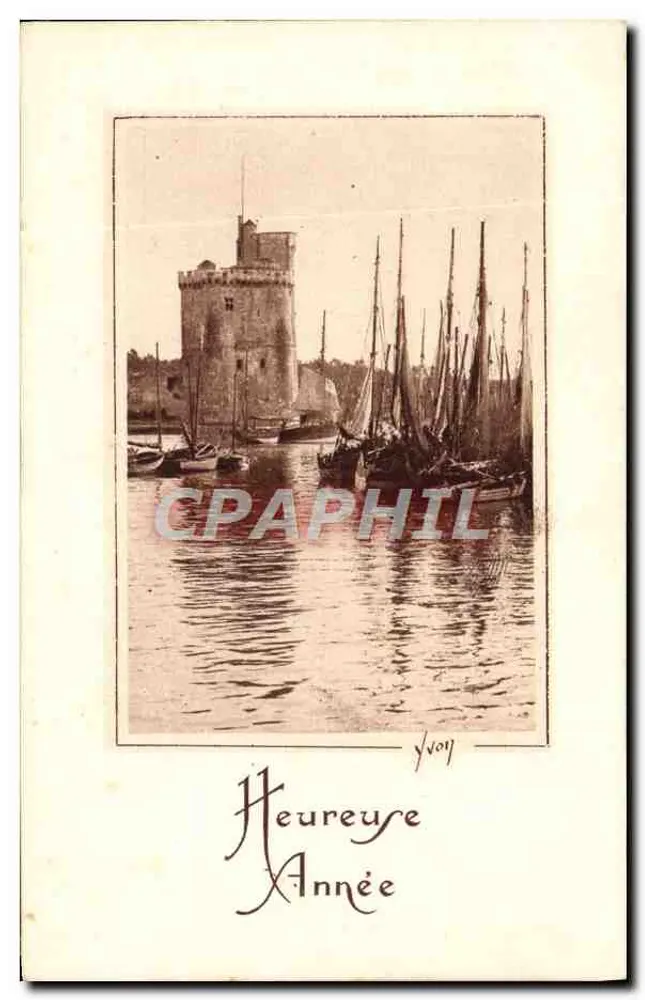 Turm der Kammer — Hafen von La Rochelle — Französische Kunstausgabe - Vorderseite