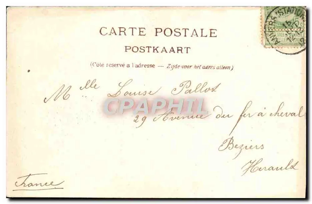Anvers — Cabeça da Flandres — J. Delavernier - Verso