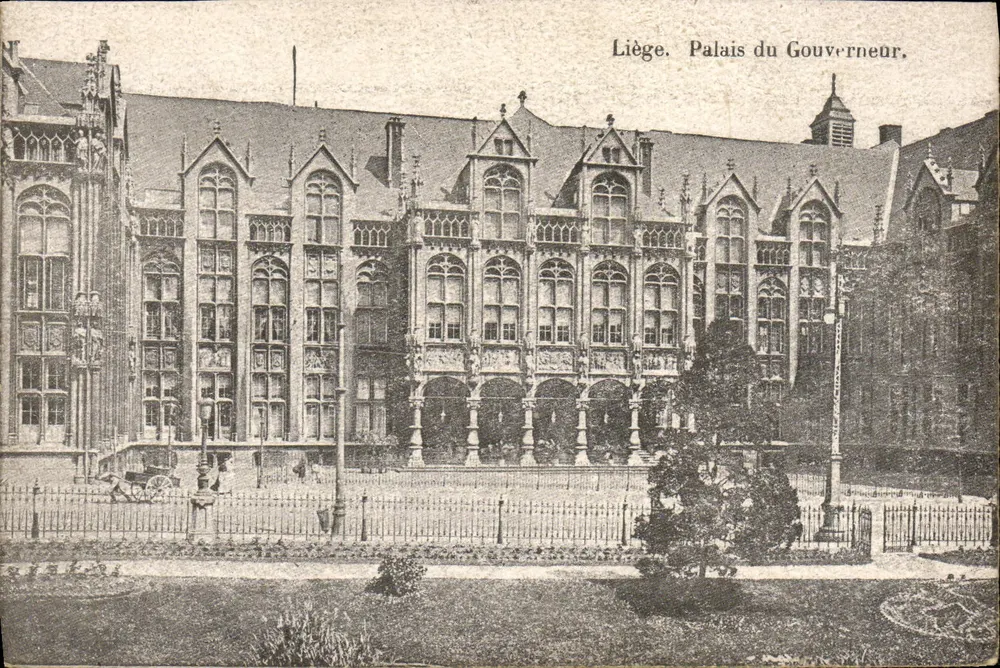 Liège. Palácio do Governador. - Frente
