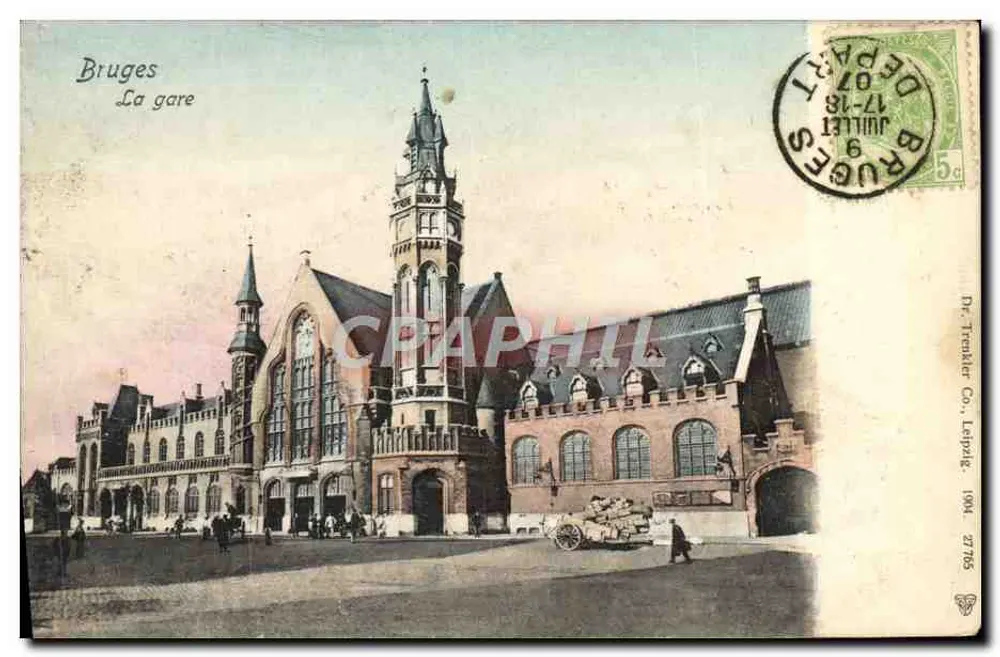 Bruges — Stacja — Dr. Treueller Co., Leipzig, n° 2776 - Awers