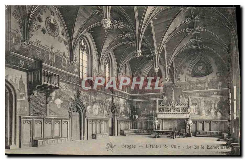 Brügge — Das Stadthaus — Der Echevinale-Saal - Vorderseite