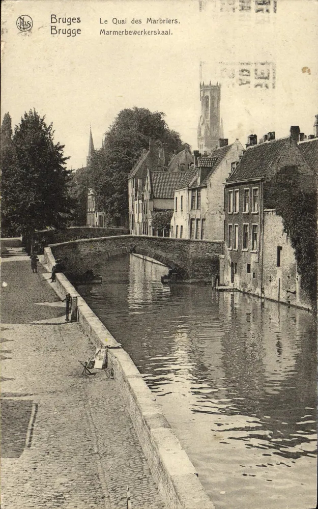 Bruges — Le Quai des Marbriers (Marmerbewerkerskaai) — éditeur NUS - Frente