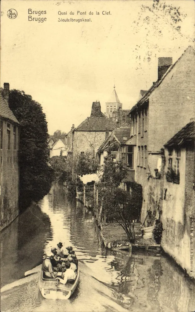 Bruges - Quai do Ponte da Chave — editor Neiss, série 64 - Frente