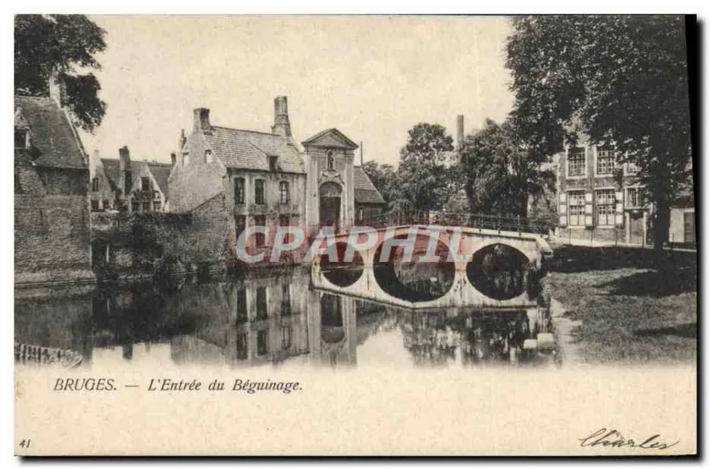 Brukselę — Wejście do Béguinage — Charles, n°41 - Awers