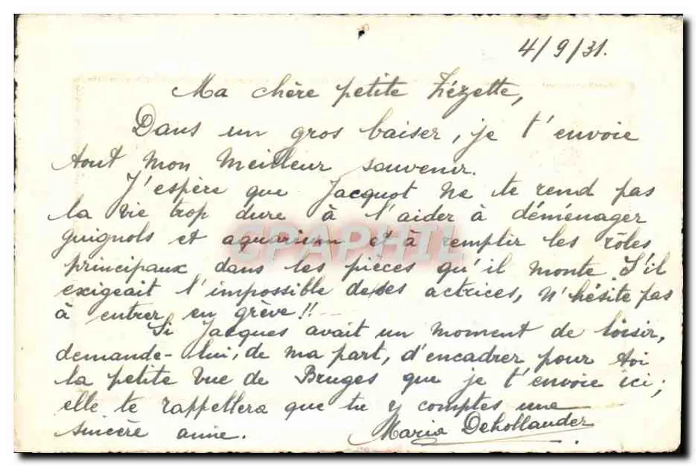 Bruges — Lago de Amor — editor OP - Verso