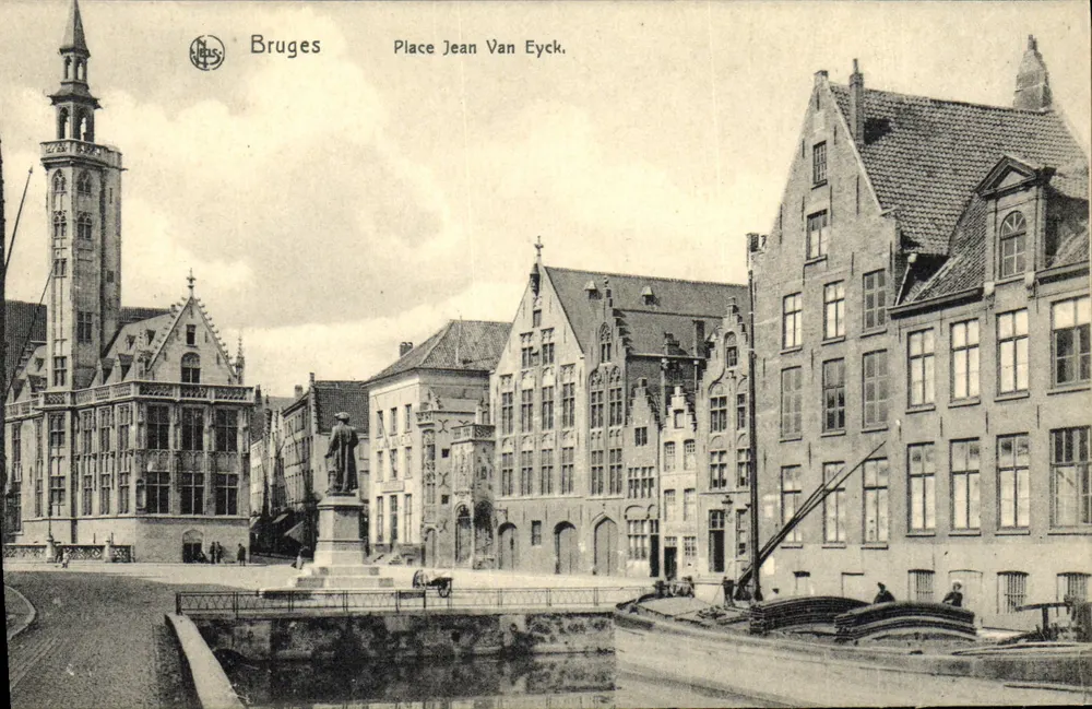 Brukselka - Plac Jean Van Eyck — Nels, Bruksela, seria 13, nr 98 - Awers
