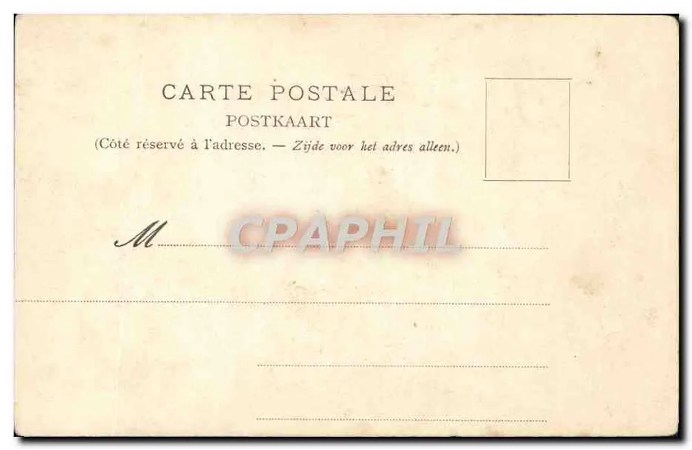 S.A.R. Prinz Albert und S.A.R. Madame Prinzessin Albert von Belgien — Ernennung zum Generalmajor am 8. April 1904 — Verlag Th. Pauwels, Brüssel - Rückseite