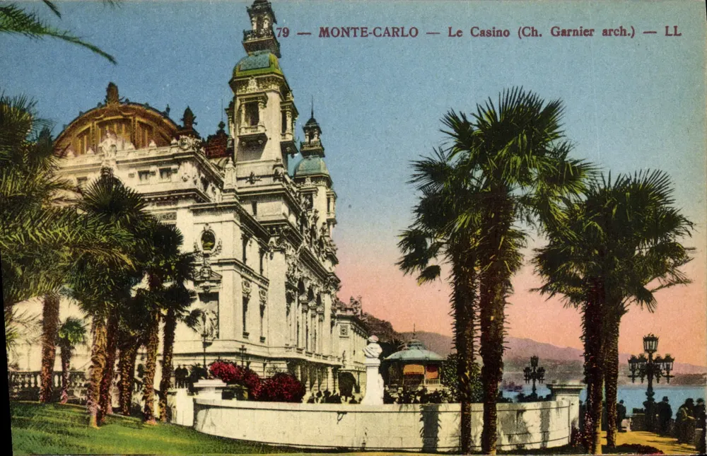 Monte-Carlo — O Casino (Ch. Garnier arq.) — LL - Frente