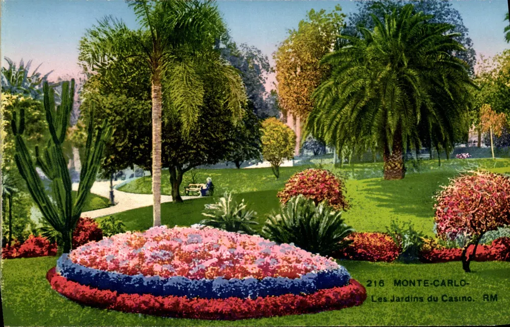 Die Gärten des Casinos — Monte-Carlo — Kunstausgabe, Nizza - Vorderseite