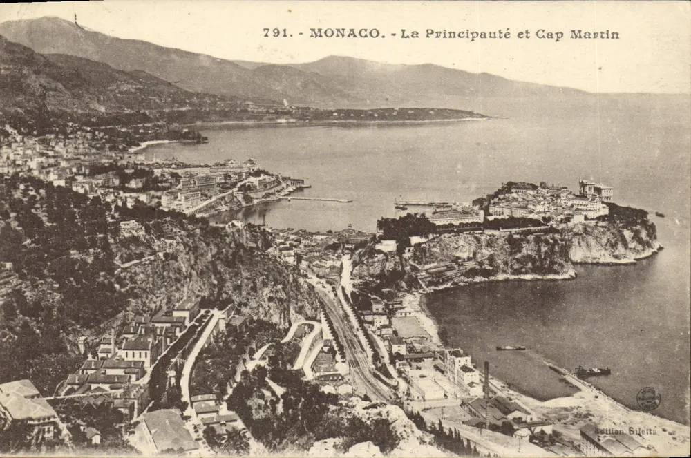 Mônaco - A Principalidade e o Cabo Martin — Edição Bilelta, n° 791 - Frente
