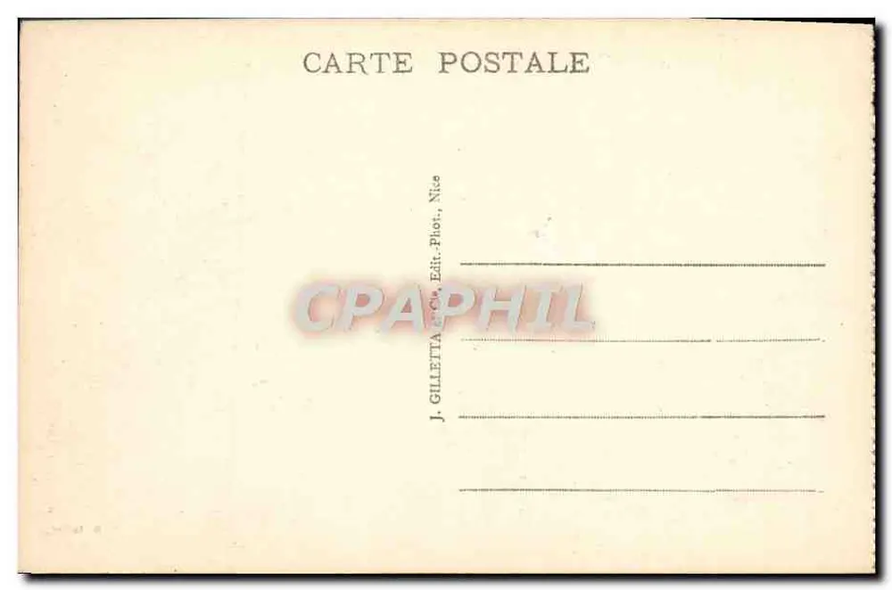 Panorama von MONACO und MONTE-CARLO — Aufnahme von La Turbie — J. Gilletta & Cie, Nice - Rückseite