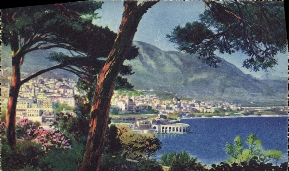 Monte-Carlo — Allgemeiner Blick aus den Gärten von Monaco — Éditions de l'Art Yvon, Paris - Vorderseite