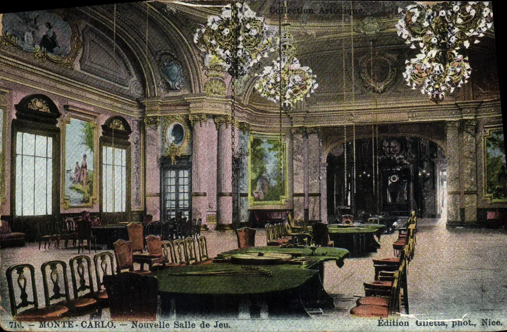 Monte-Carlo — Nova Sala de Jogo — Edição Giletta, fot. Nice - Frente
