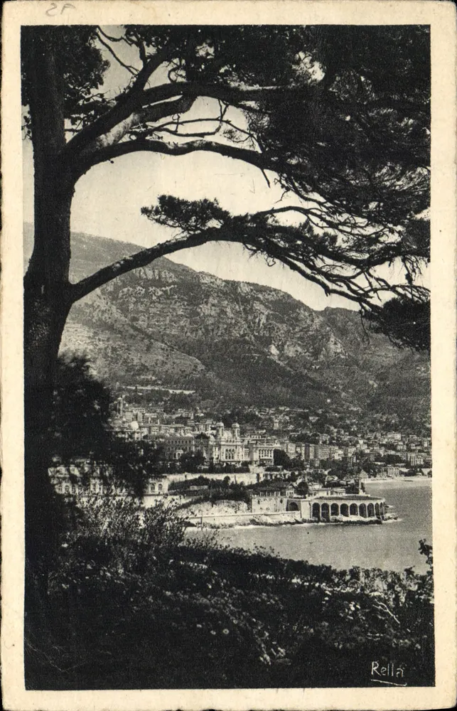 Monte-Carlo — vista dos Jardins de Mônaco — editor Rella - Frente