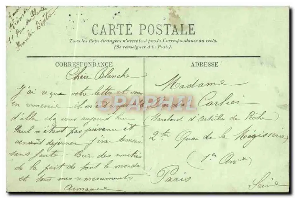 Monte-Carlo — Os Parterres — LL. — n° 377 - Verso