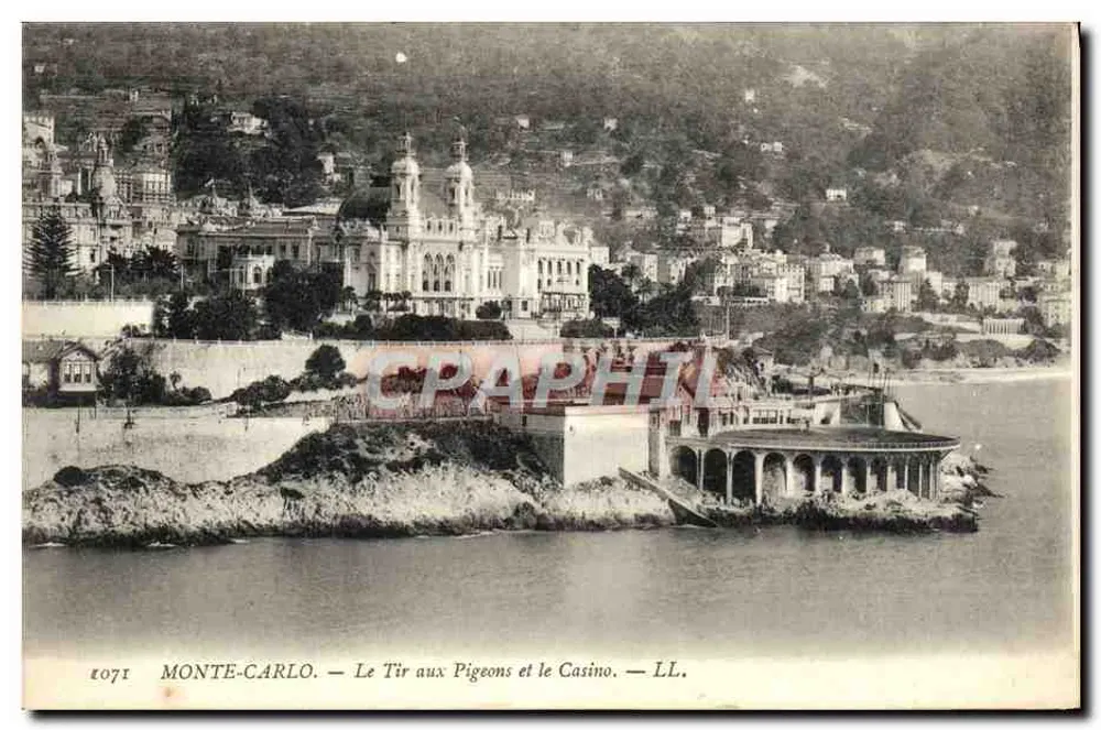 Monte-Carlo — Das Taubenschuss und das Casino — LL. — Nr. 1071 - Vorderseite