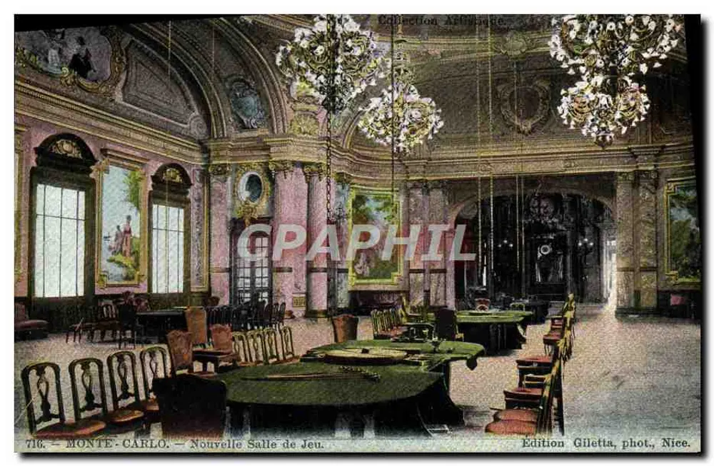 Monte-Carlo — Neue Spielhalle — Edition Giletta, phot., Nice. - Vorderseite