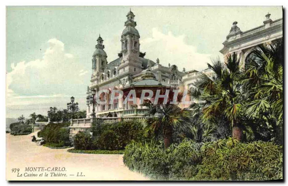 Monte-Carlo — Das Casino und das Theater — LL, n° 979 - Vorderseite