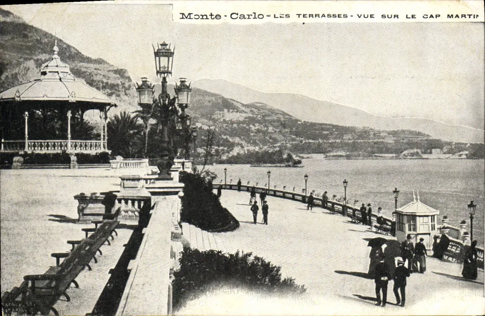 Monte-Carlo — Les Terrasses — Aussicht auf den Cap Martin — Verlag Raphaël, n°50 - Vorderseite