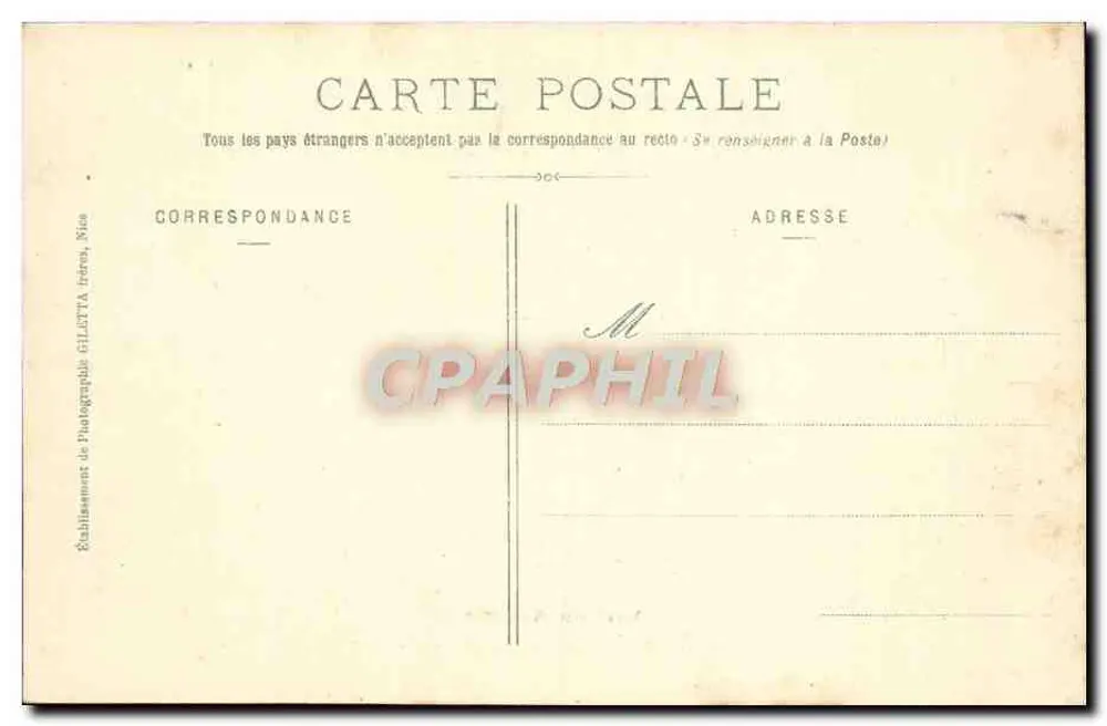 Monte-Carlo - Neue Spielhalle - Die Roulette — Edition Galletta, Foto Nice, Nummer 716 - Rückseite