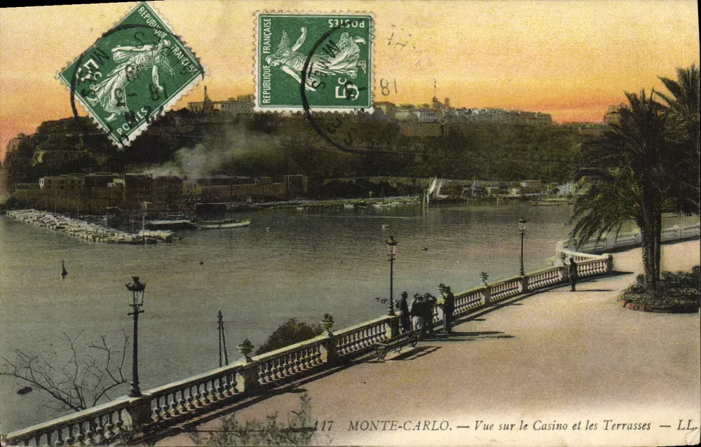 MONTE-CARLO. — Ansicht des Casinos und der Terrassen — LL, Nr. 117 - Vorderseite