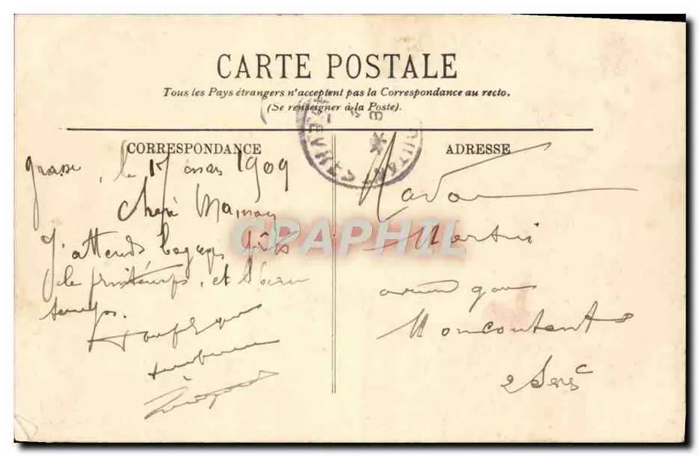MONTE-CARLO. — Ansicht des Casinos und der Terrassen — LL, Nr. 117 - Rückseite