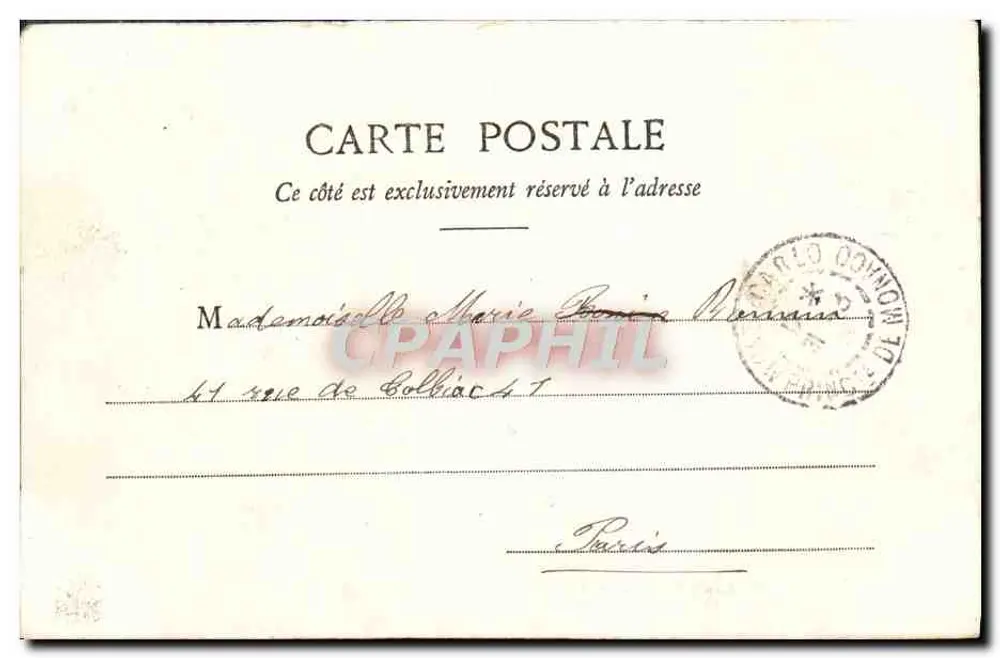 Monte-Carlo — Vista generale e la Condamine — Edizione Giletta, fot., Nizza, n°755 - Verso