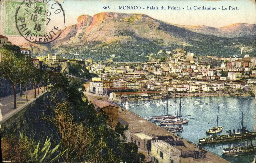 Monaco - Palast des Prinzen - La Condamine - Der Hafen — Giletta Fot. Nizza, n° 865 - Vorderseite