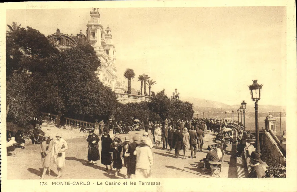Monte-Carlo - Das Casino und die Terrassen — Nr. 173 — Edition Madame Cando, Monte-Carlo - Vorderseite