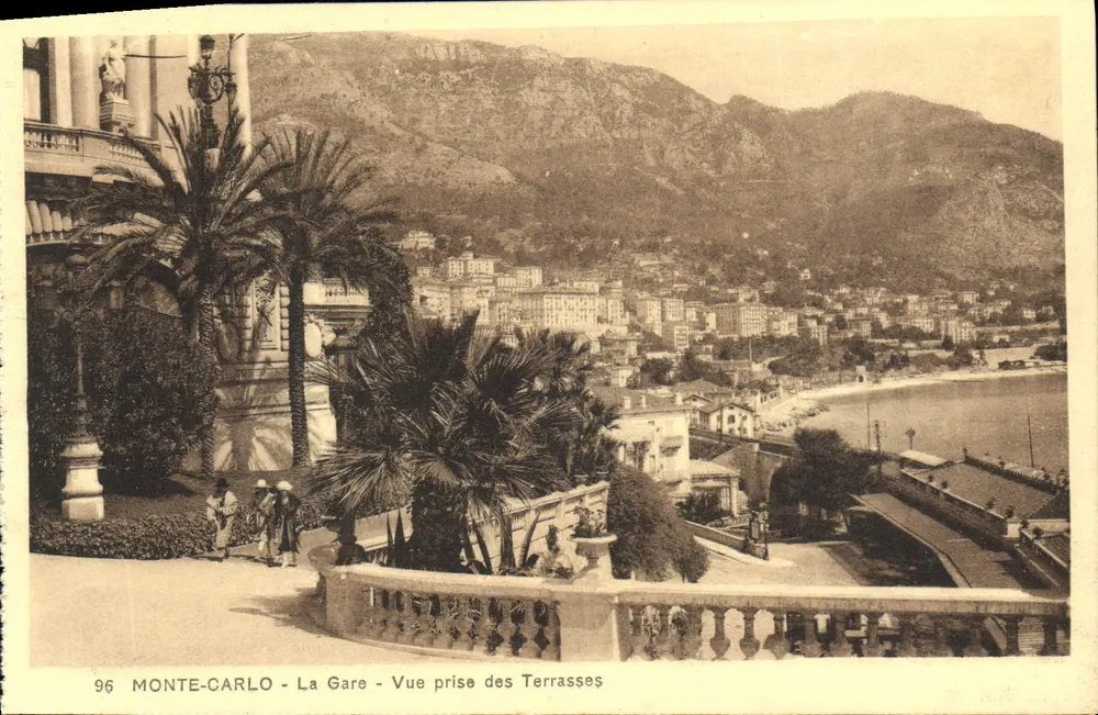 Monte-Carlo - Die Station - Ansicht vom Terrassenbereich — Edition Madame, Monte-Carlo, Nr. 96 - Vorderseite