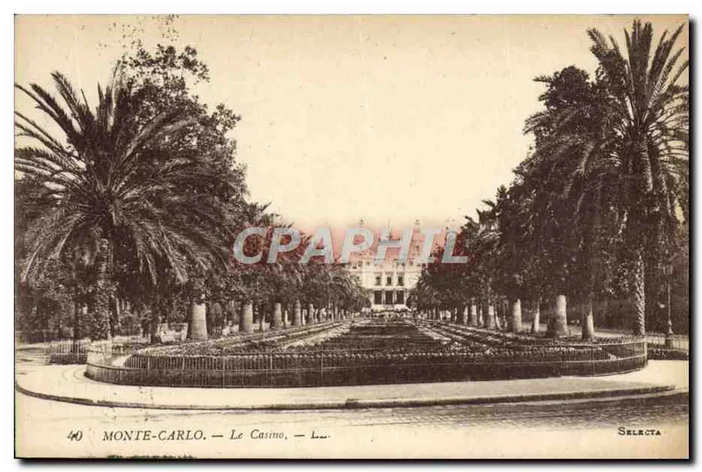 Monte-Carlo — O Casino — Selecta, n°40 - Frente