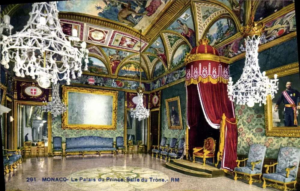 Monaco - Schloss des Prinzen. Thronsaal - RM - Vorderseite