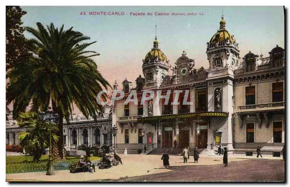 Monte-Carlo — Fachada do Casino (Dutroux, arq.) — LL n°43 - Frente