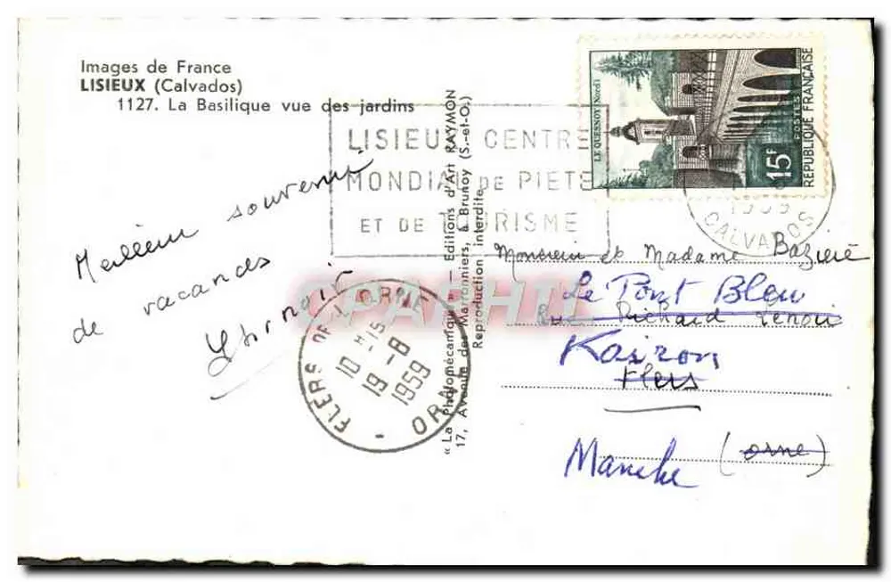Basílica del Sagrado Corazón — Lisieux — Ediciones de Arte Raymon - Reverso